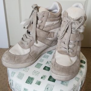 Tan Sporty Wedge Heels